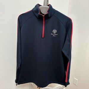 Men’s Trump National Doral blue and pink 3/4 zip. Size XL